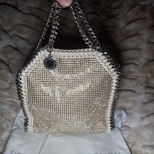 ✨ BEAUTIFUL STELLA McCARTNEY FALABELLA CRYSTAL TINY TOTE W/TAGS & BAG ✨